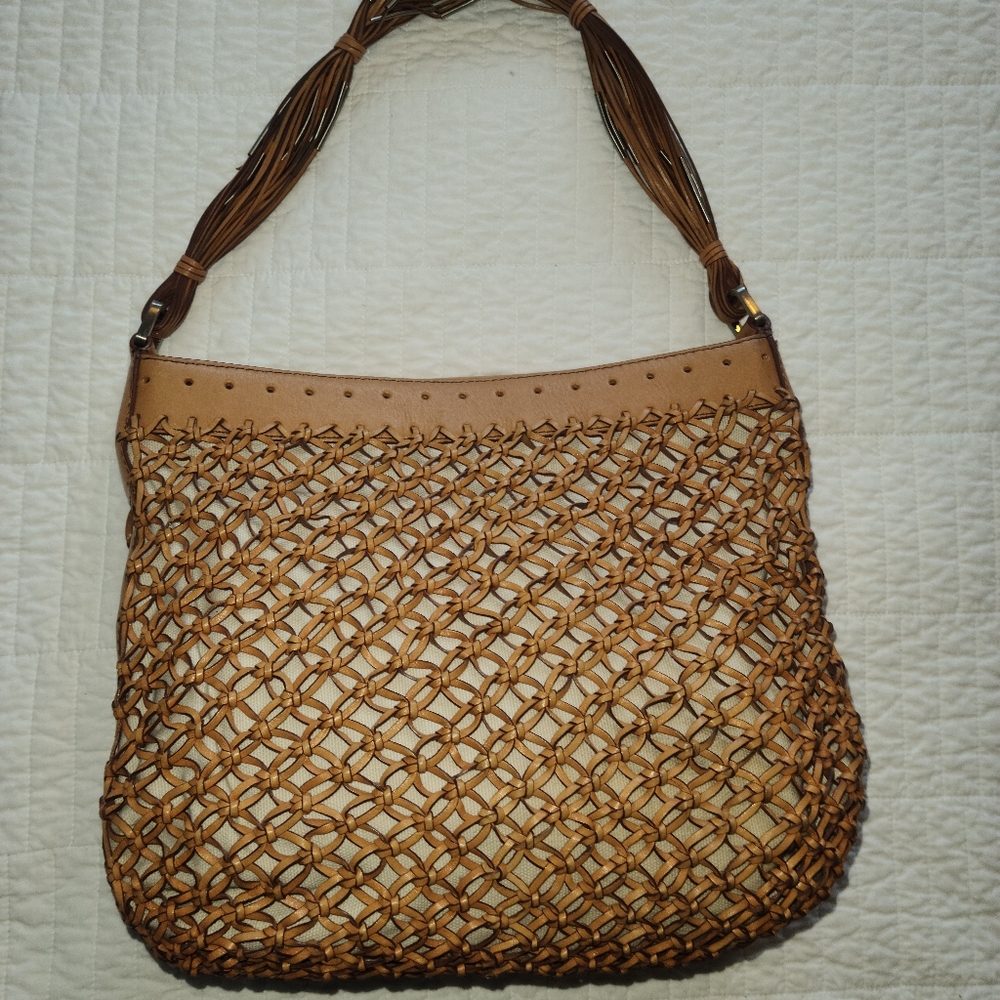 Calvin Kein light and dark shoulder handbag
